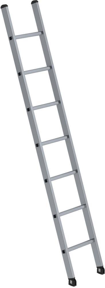 Sprossen-Anlegeleiter 350mm breit ohne Traverse 7 Sprossen-0
