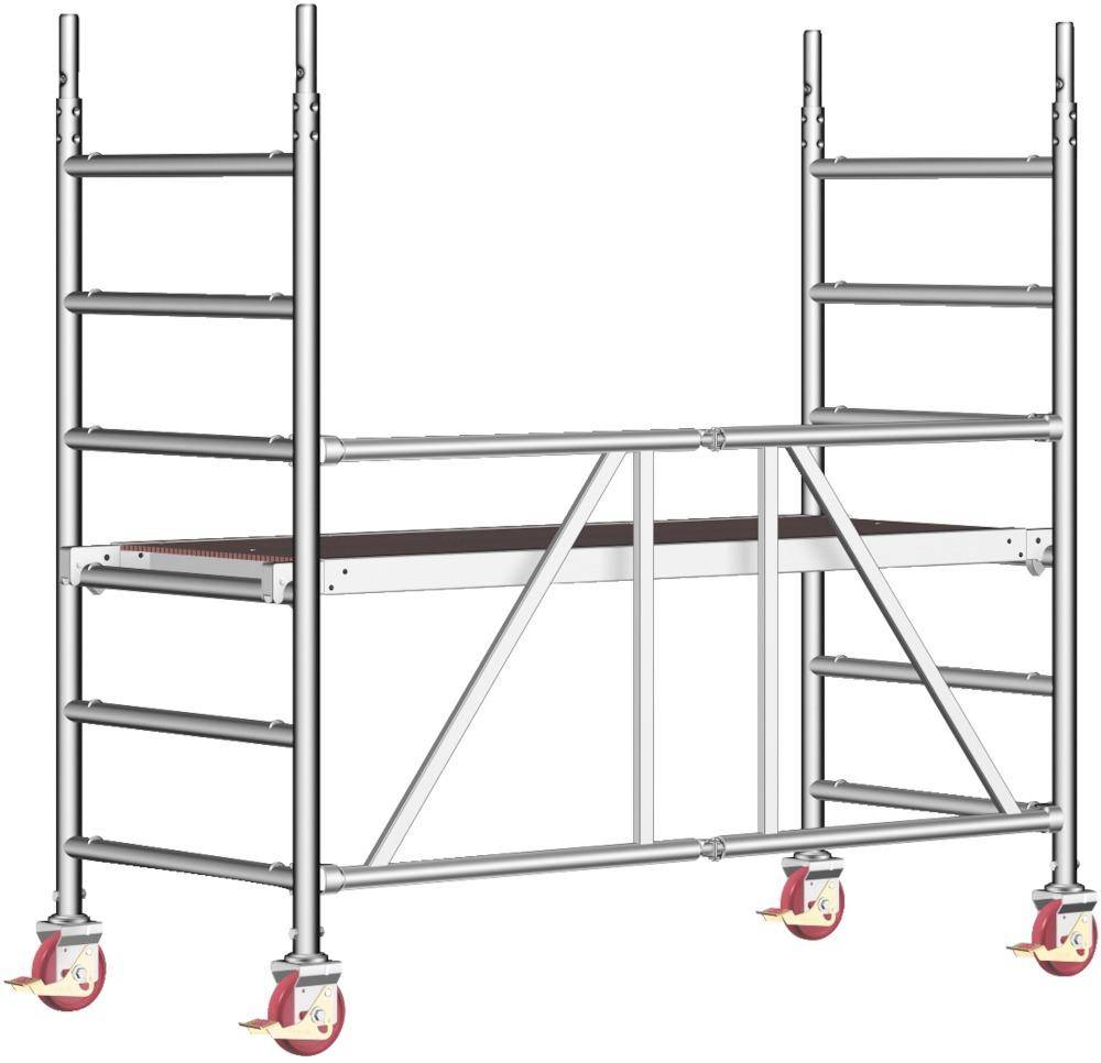 Rollgerüst Zifa P2 Plattform B1800xT750 mm Plattformhöhe 5,76 m Arbeitshöhe 7,76 m - Artikel: 7830612432-0
