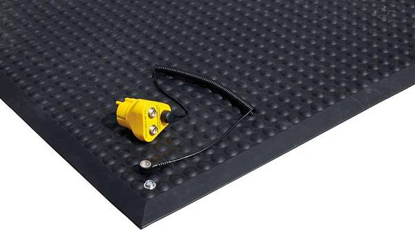 Arbeitsplatzmatte Yoga Ergo Fire 65x95cm grau