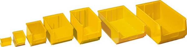 Sichtlagerkasten mk3 B210xT350xH200 mm gelb VE 10 Stk. - Artikel: 7830403523