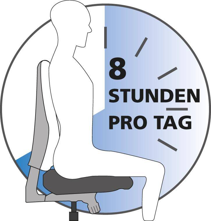 Profi-Bandscheibenstuhl Profi-Sitz bordeaux belastbar bis 120 kg - Artikel: 7830703065-3