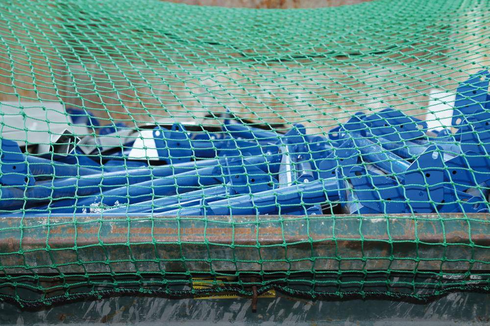 Containernetz 3,5x4,0 m MW 45 grün ohne Gummi-1