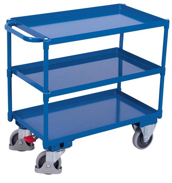 Tischwagen 400 kg 995x695 mm 3 Stahlwannen - Artikel: 7830205465