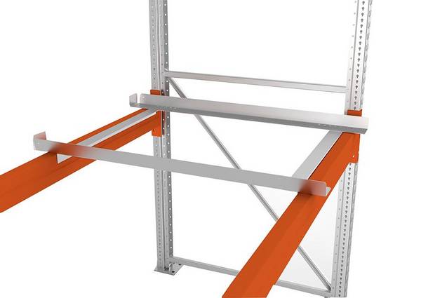 Winkelauflage RAL 2001 für Regaltiefe 800 mm Tragkraft 1150kg p.Paar Meta MULTIPAL
