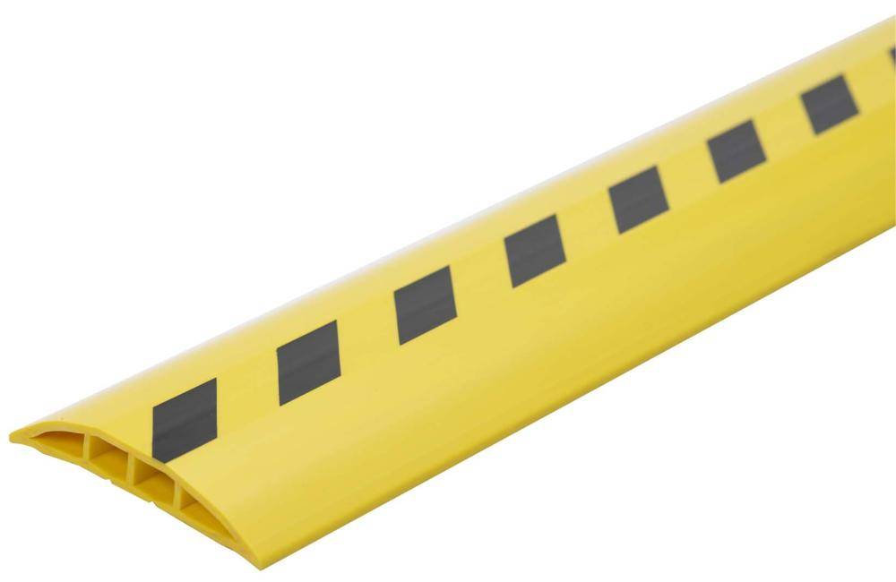 Kabelbrücke Kunststoff B1500xT100xH12 mm 2 Kammern 11xB13 mm schwarz/gelb - Artikel: 7830415161-0