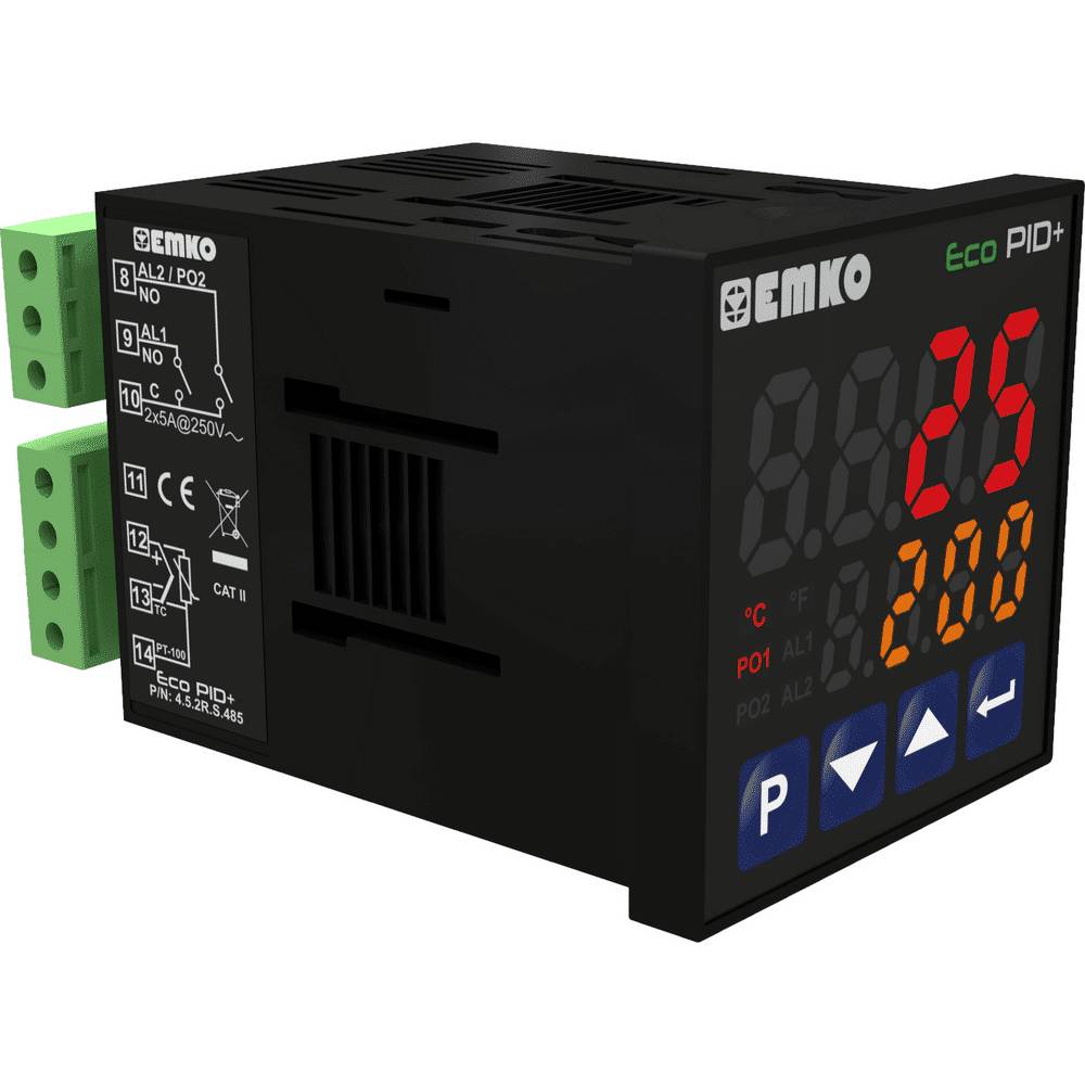 EMKO ecoPID+.4.5.1R.S.0 PID Temperaturregler mit Sensoreingang Pt100, J, K, R, S, T und 1 Relaisausgang-1