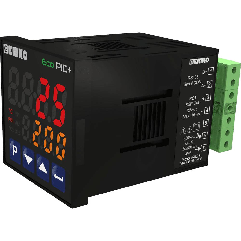 EMKO ecoPID+.4.5.1R.S.0 PID Temperaturregler mit Sensoreingang Pt100, J, K, R, S, T und 1 Relaisausgang-2