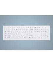 Cherry Hygiene Desktop Keyboard Fully Sealed Watertight USB White 0.4m Cable/Plug+ 1.8m Cable - TL: UK, QWERTY-0