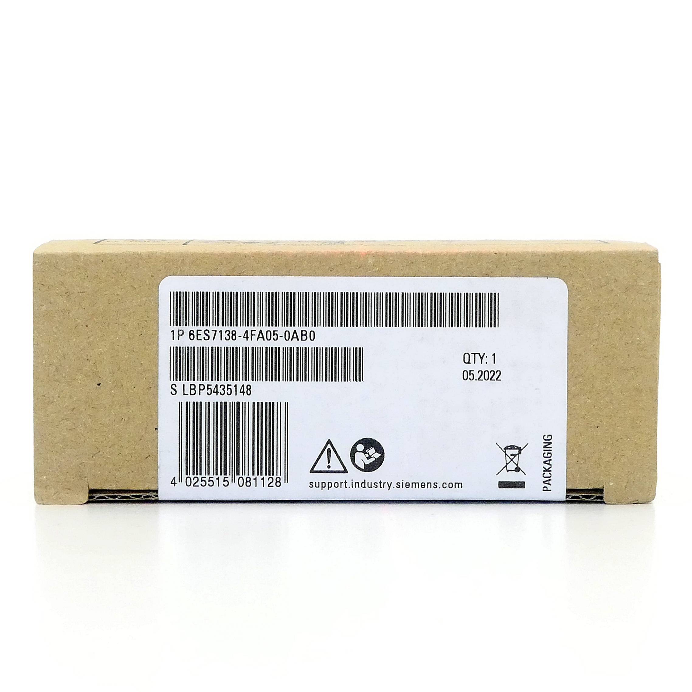 Siemens Dig.Industr. Elektronikmodul 24VDC 6ES7138-4FA05-0AB0-1