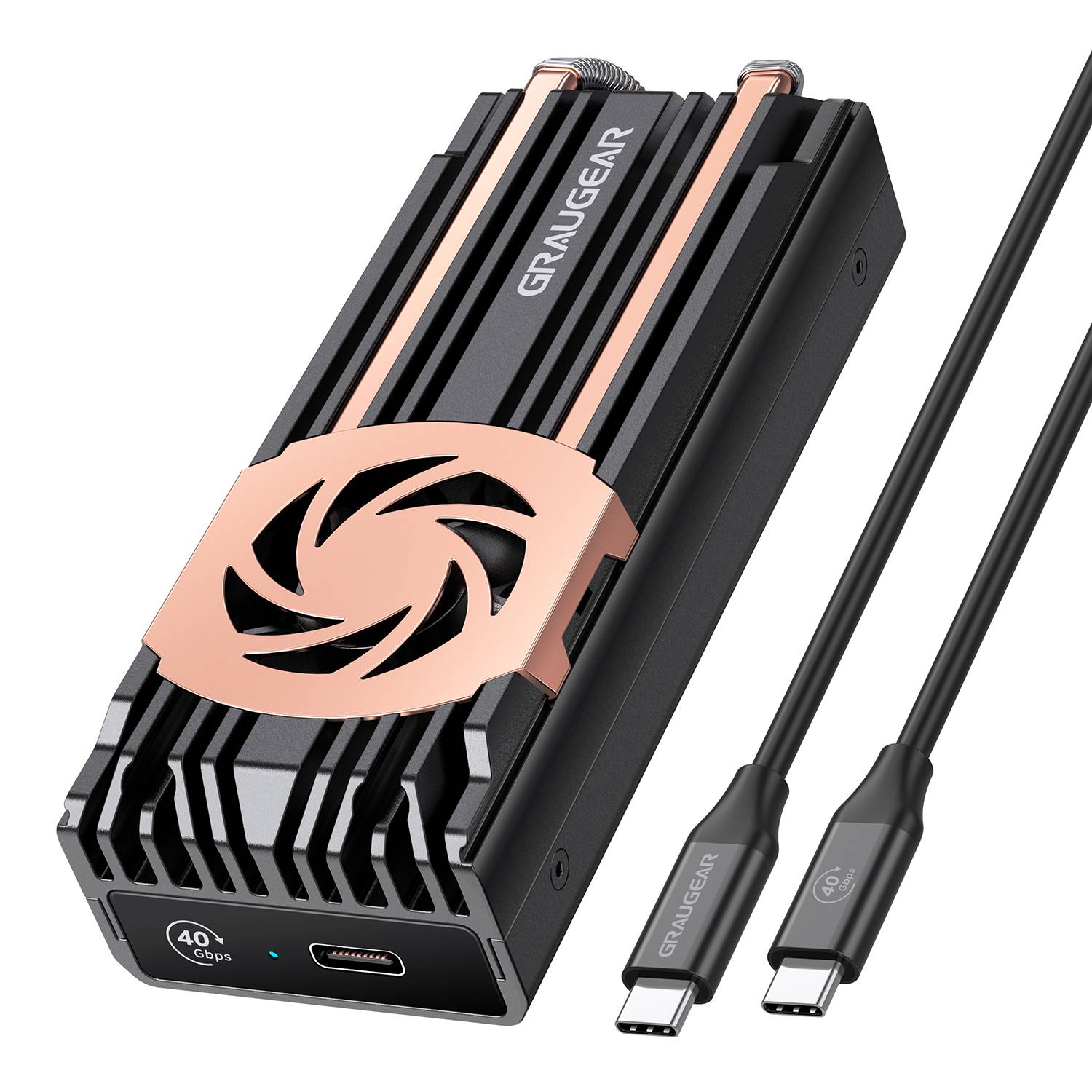 GrauGear Speichergehäuse - M.2 - M.2 NVMe Card / PCIe 4.0 (NVMe)