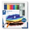 Staedtler 146 10C, Schwarz, Blau, Bordeaux, Braun, Grün, Hellblau, Hellgrün, Malve, Orange, Pfirsich, Rot, Gelb, 15 Stüc