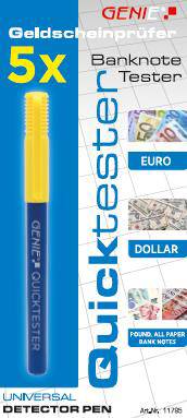 Genie Geldschein Quicktester 5er Pack-0
