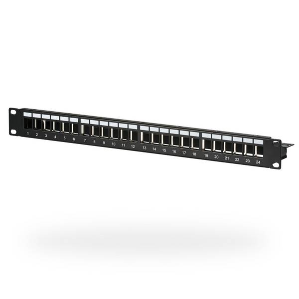 EFB ELEKTRONIK - EFB-Elektronik - Patch Panel - ohne Keystone - Rack montierbar - Schwarz - 1U - 48.3 cm (19"")