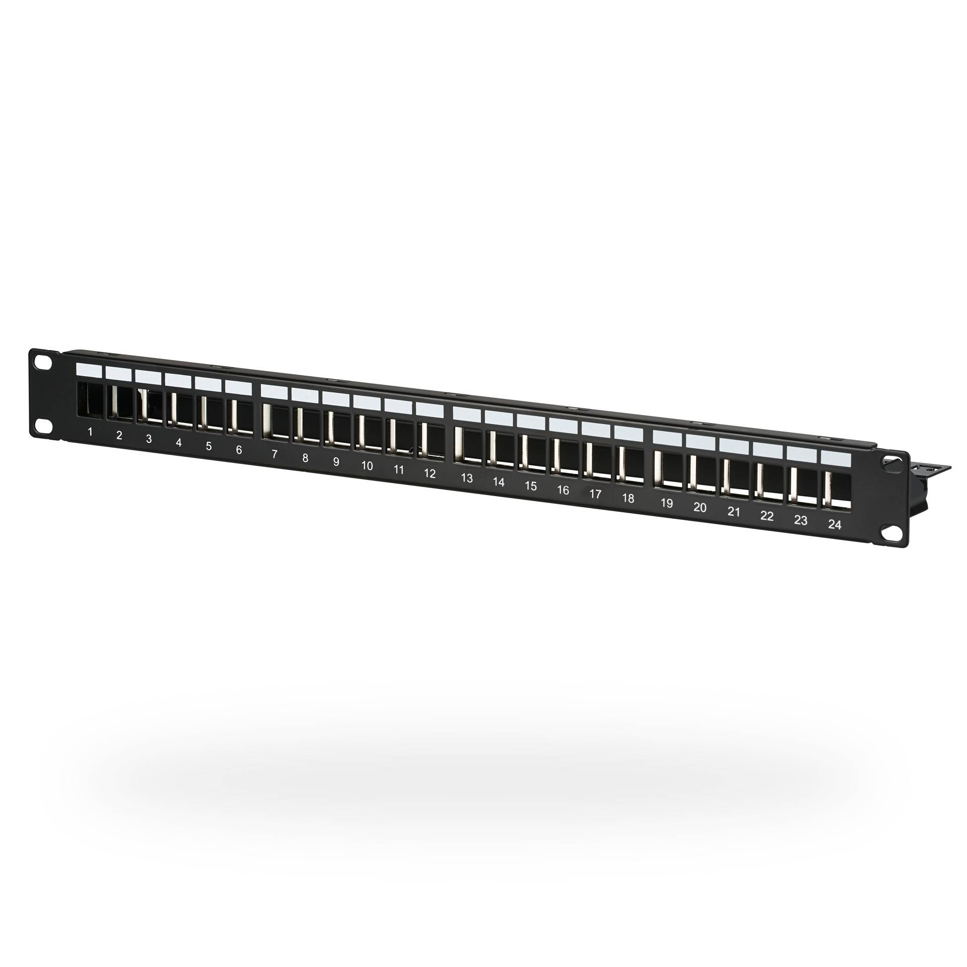 EFB ELEKTRONIK - EFB-Elektronik - Patch Panel - ohne Keystone - Rack montierbar - Schwarz - 1U - 48.3 cm (19"")-0