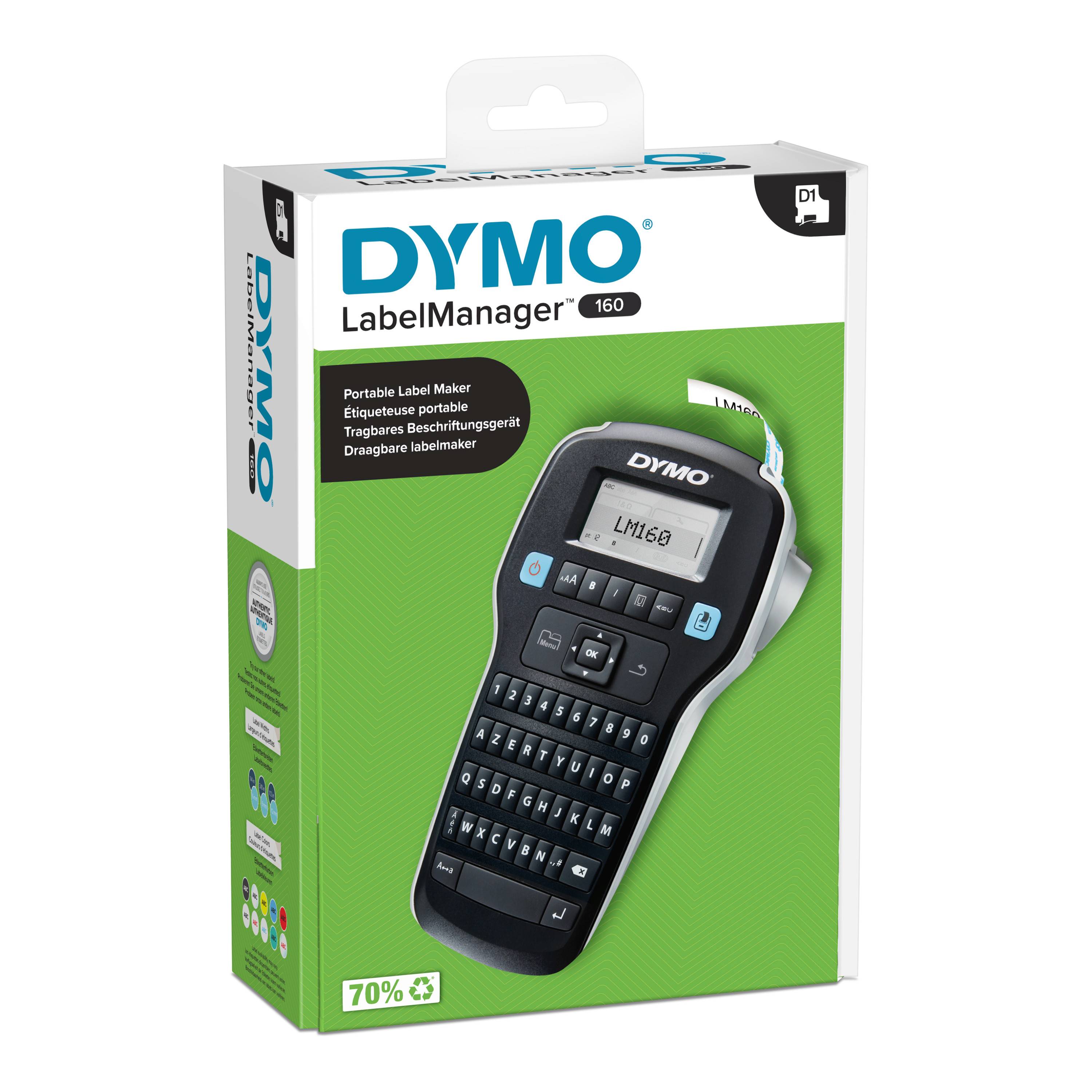 Dymo DY LABELMANAGER 160 PRINTER AZY Etiketten-/Labeldrucker Drucker s/w-0