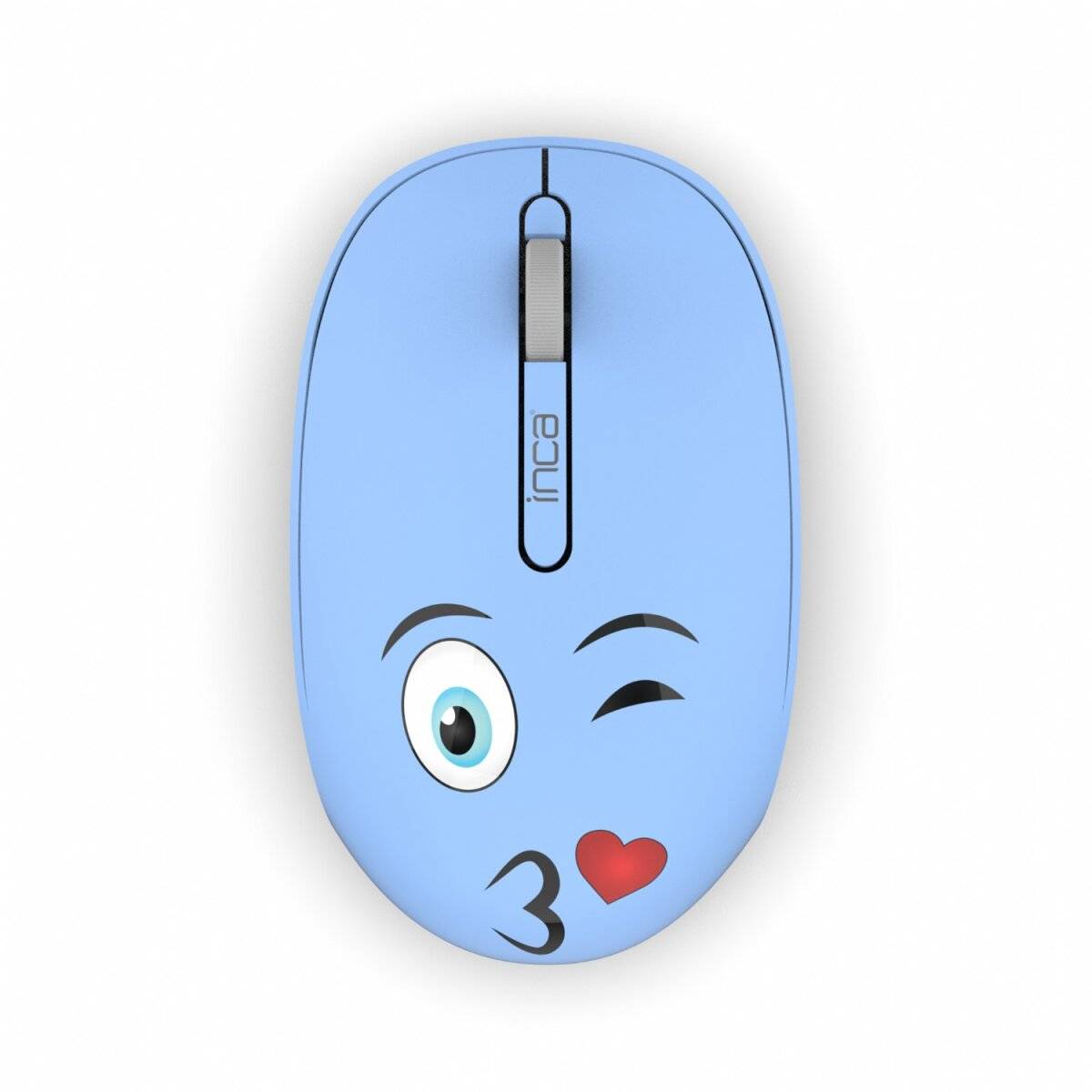 Inca Weeny Ergonomisch Wireless Maus 1200DPI 2,4 GHz Blau-0
