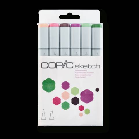 COPIC Sketch Set "Floral Favorites 1", 6 Stk.-0