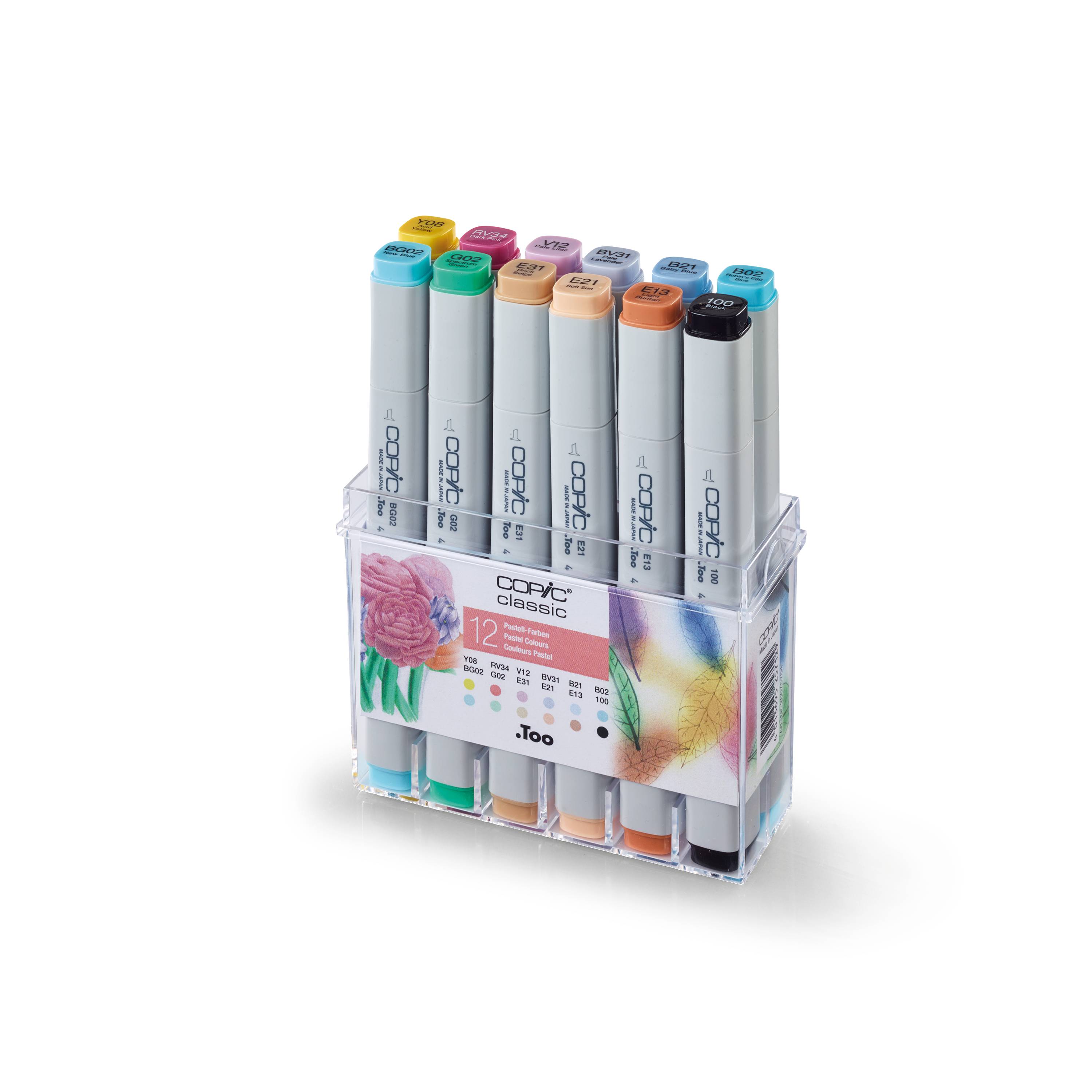 Copic Classic 12er Set Pastellfarben-1