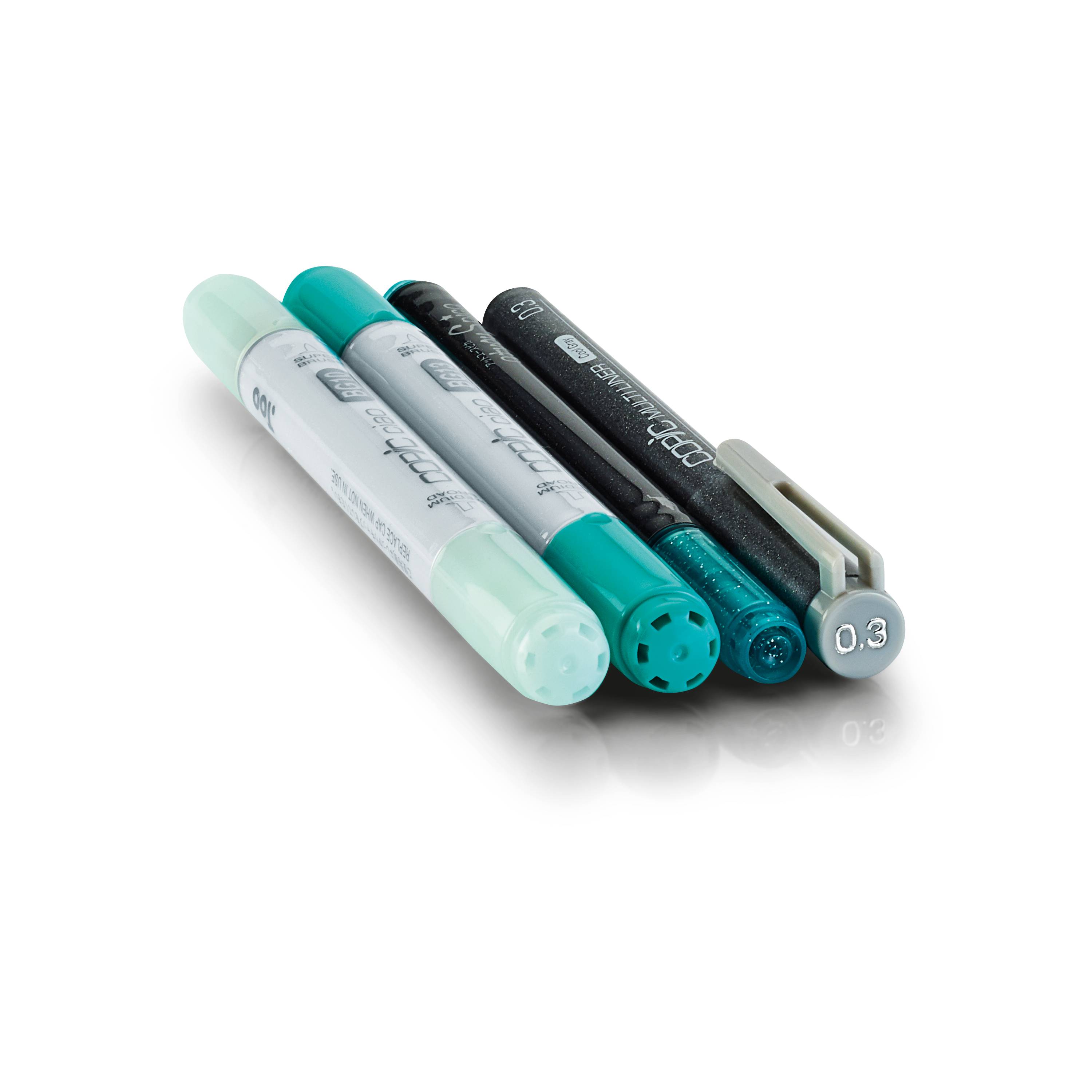 "Copic Set ""Doodle Pack Turquoise"", 4 Stk."-2