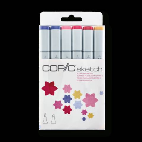 COPIC Sketch Set "Floral Favorites 2", 6 Stk.-0