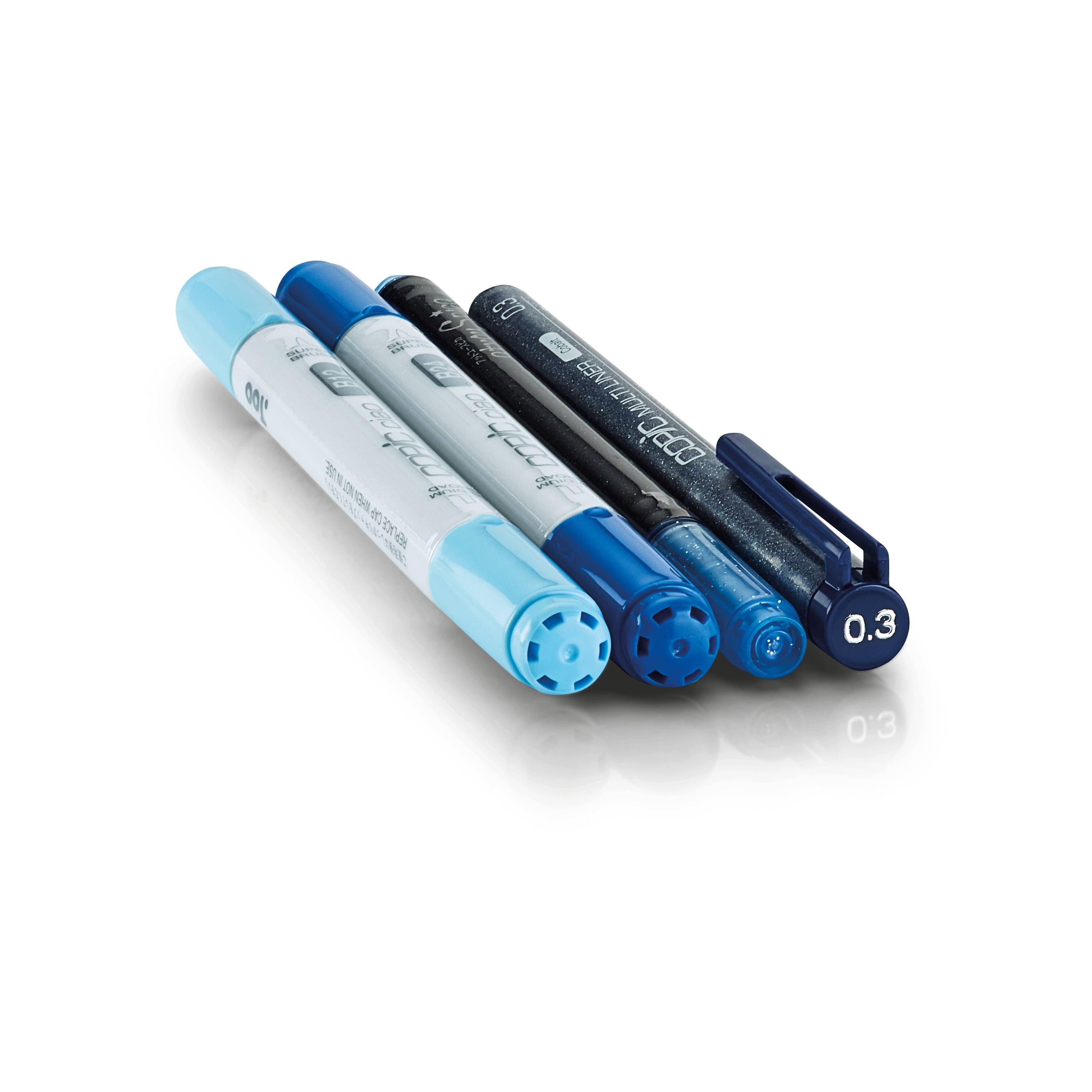 "Copic Set ""Doodle Pack Blue"", 4 Stk."-1