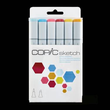 COPIC Sketch Set "Perfect Primiaries", 6 Stk.