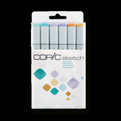 COPIC Sketch Set "Pale Pastels", 6 Stk.-0