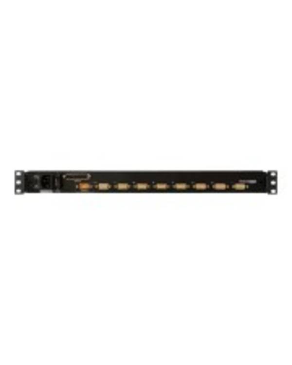 ATEN Slideaway KVM-Konsole mit KVM-Switch 8 Anschlüsse PS/2 USB German QWERTZ 43,2 cm 17" Rack einbaufähig 1280 x 1024
