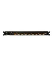 ATEN Slideaway KVM-Konsole mit KVM-Switch 8 Anschlüsse PS/2 USB German QWERTZ 43,2 cm 17" Rack einbaufähig 1280 x 1024-0