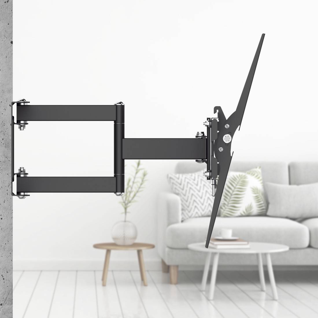 hama 00220829 TV-Wandhalterung, schwenkbar, neigbar, ausziehbar, 165 cm (65") bis 35 kg-3