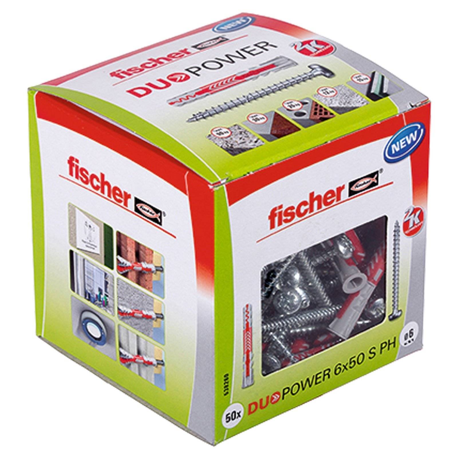 Fischer 50x DUOPOWER 6 x 50 mm PH LD - 538260-1