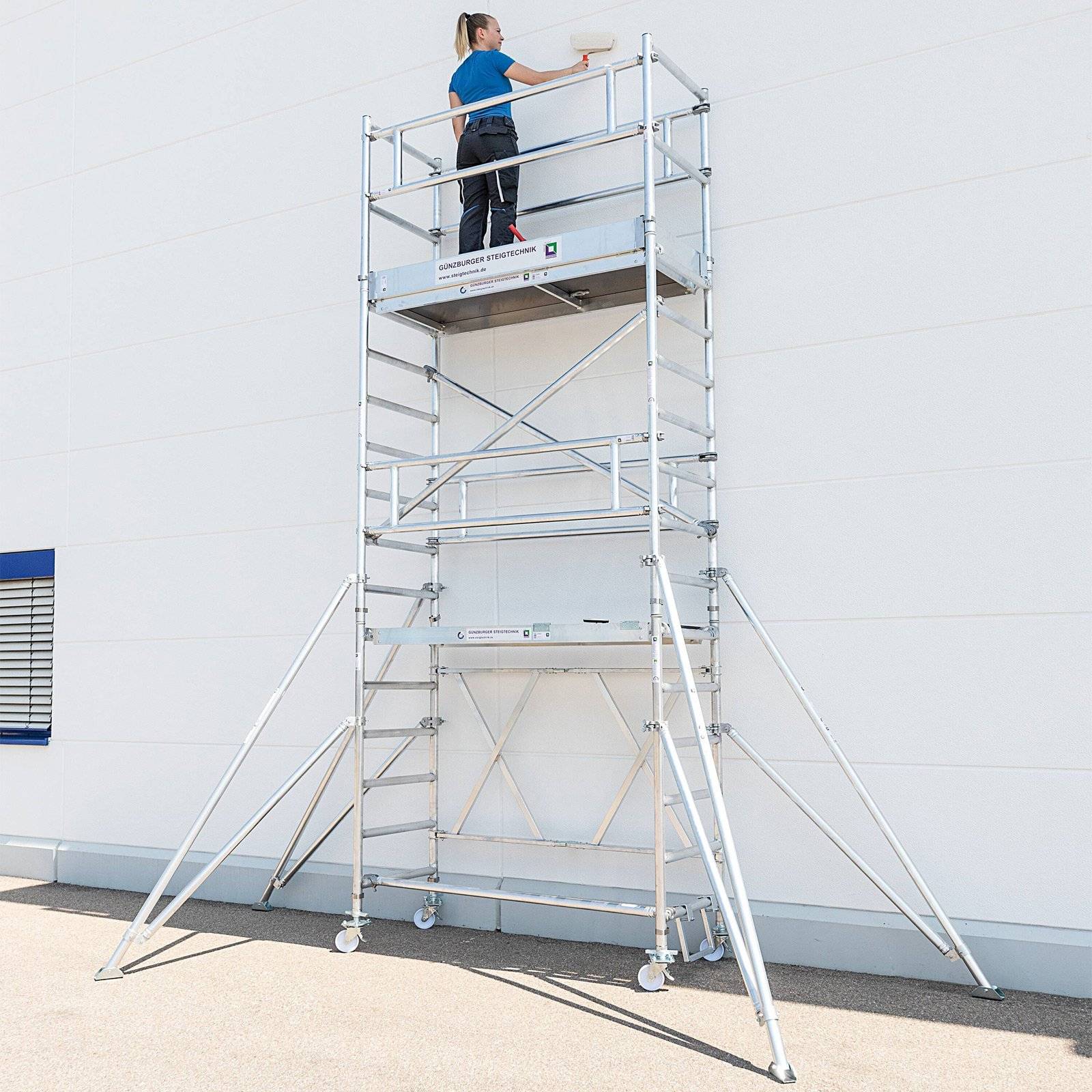 Munk Klappgerüst 0,75 x 1,80 m mit Ausleger Plattformhöhe 7,80 m-2