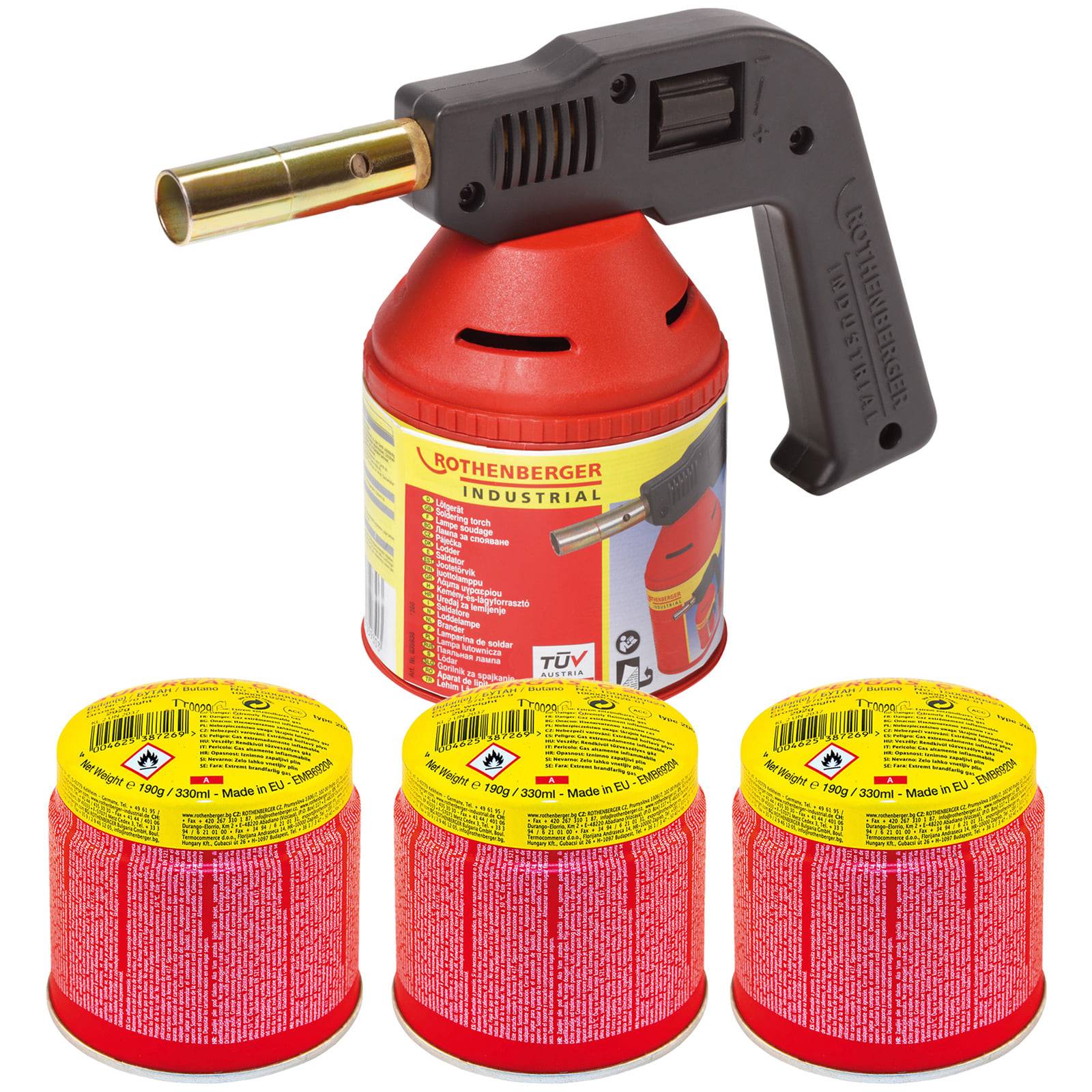 1500004630 Lötlampe 1750°C inkl. Gaskartusche 1 Set-0