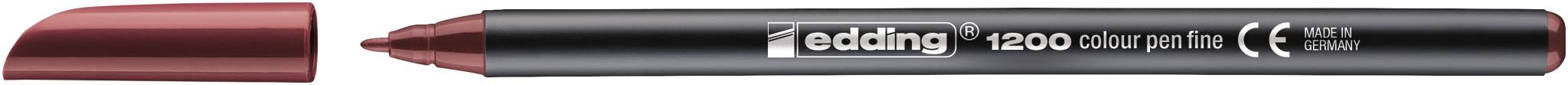 edding 1200 Fasermaler fein englischrot-2