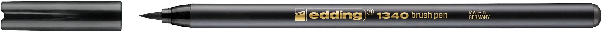 edding 1340 Pinselstift schwarz-1