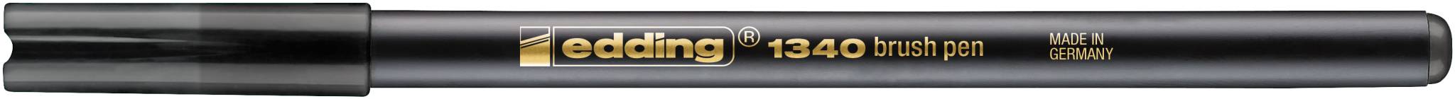edding 1340 Pinselstift schwarz-2