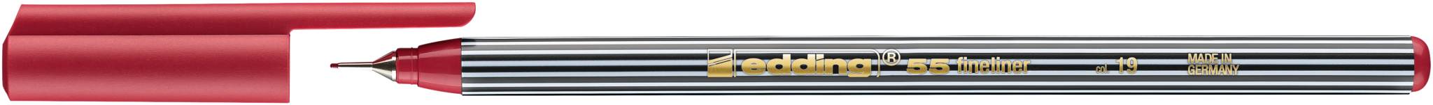 edding 55 Fineliner karminrot-1