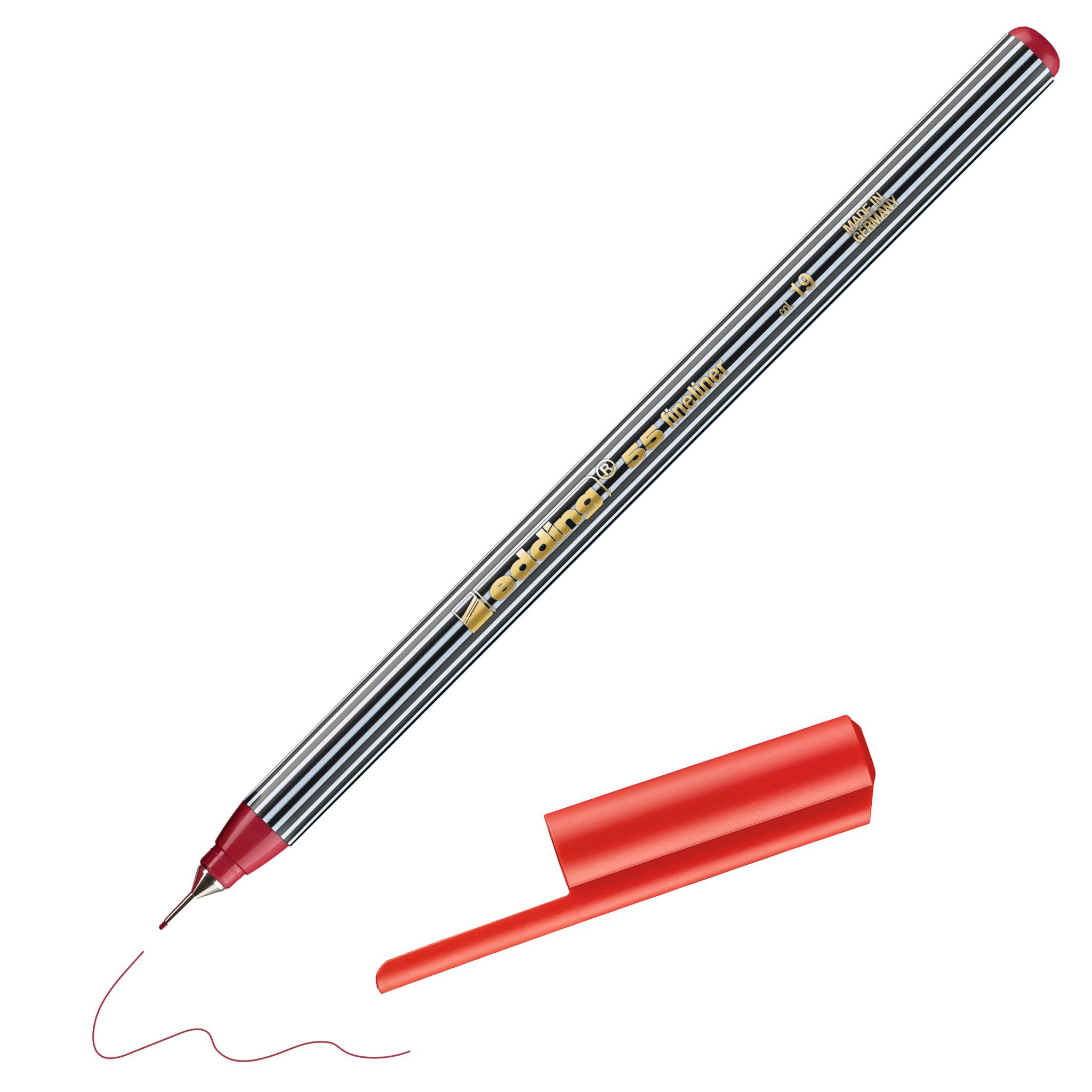 edding 55 Fineliner karminrot-2