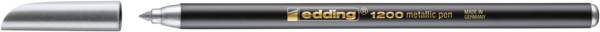 edding 1200 Fasermaler metallic silber