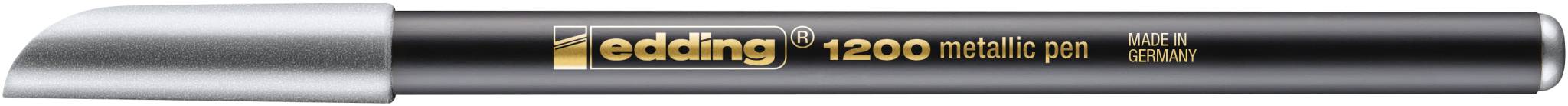 edding 1200 Fasermaler metallic silber-3