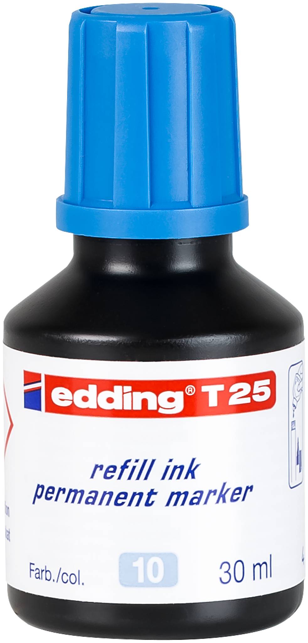 edding T 25 Nachfülltinte Permanentmarker hellblau-0