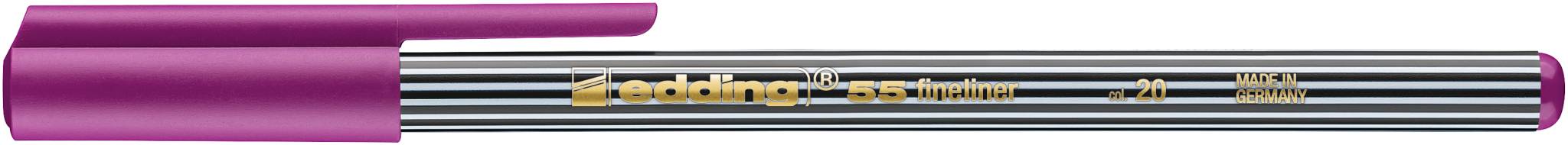 edding 55 Fineliner rotviolett-0