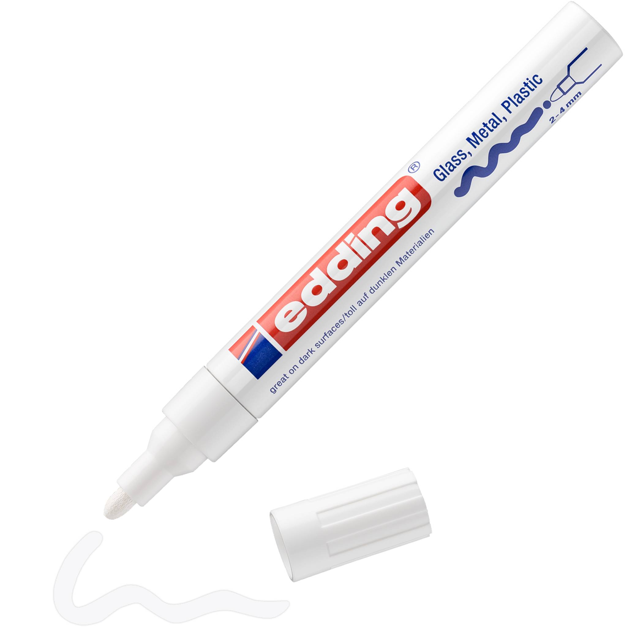 edding 750 Glanzlackmarker 1er-Blister weiß-0