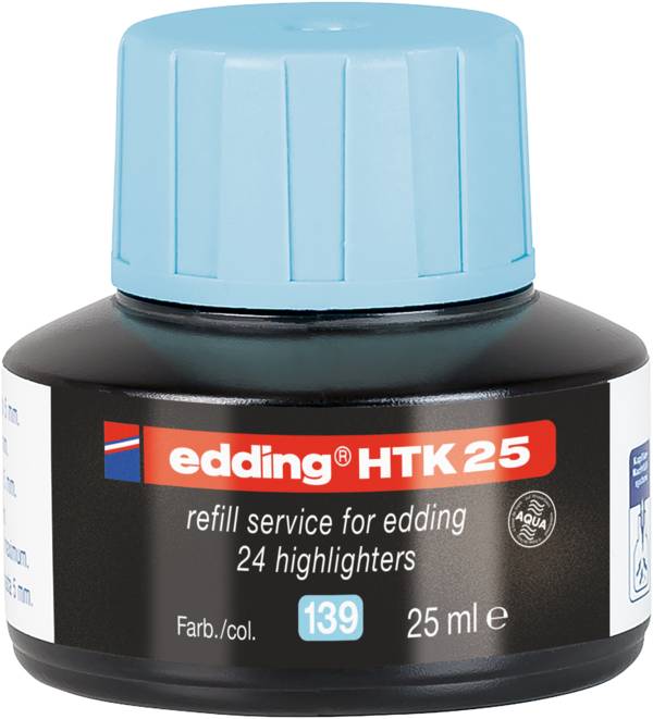 edding HTK 25 Nachfüllinte Textmarker pastellblau