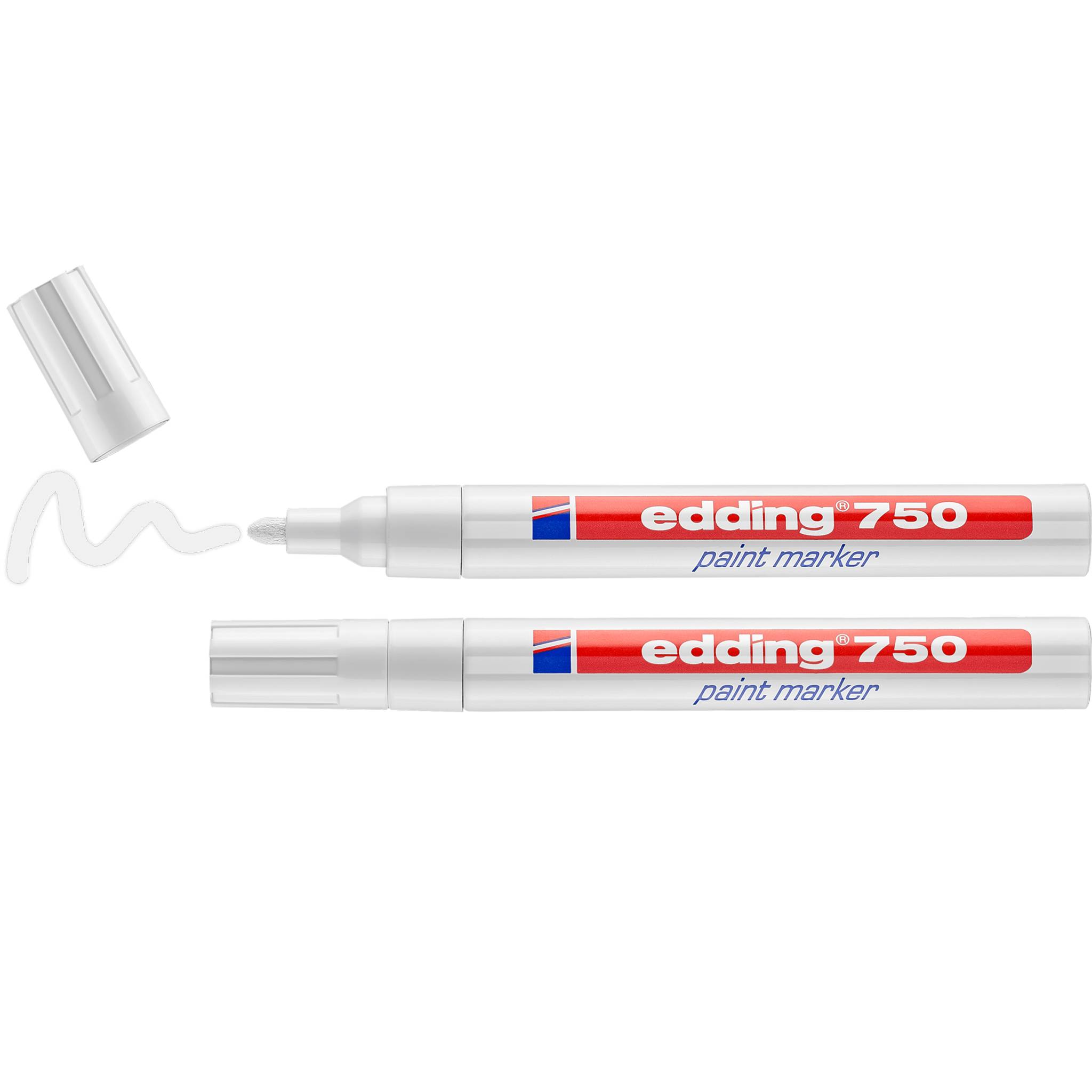 edding 750 Lackmarker 2er-Blister weiß-0
