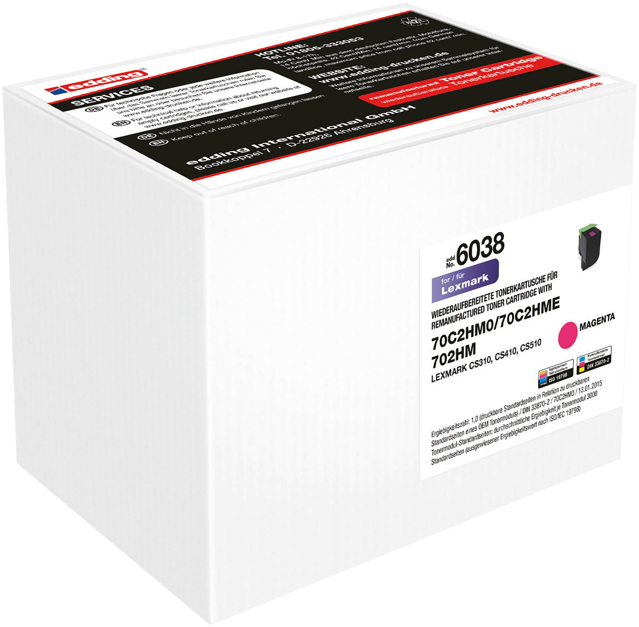 EDD-6038 ersetzt Lexmark 70C2HM0 / 702MK - magenta - 3.000 Seiten-1