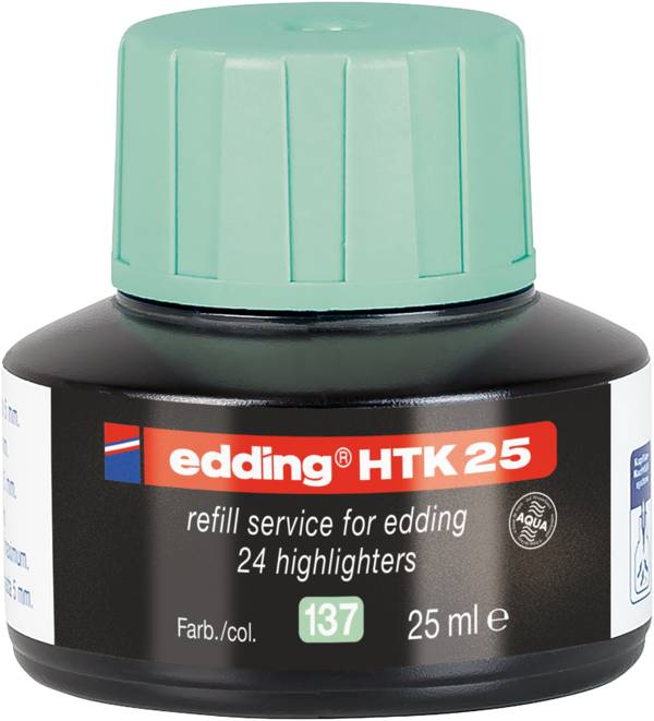 edding HTK 25 Nachfüllinte Textmarker pastellgrün