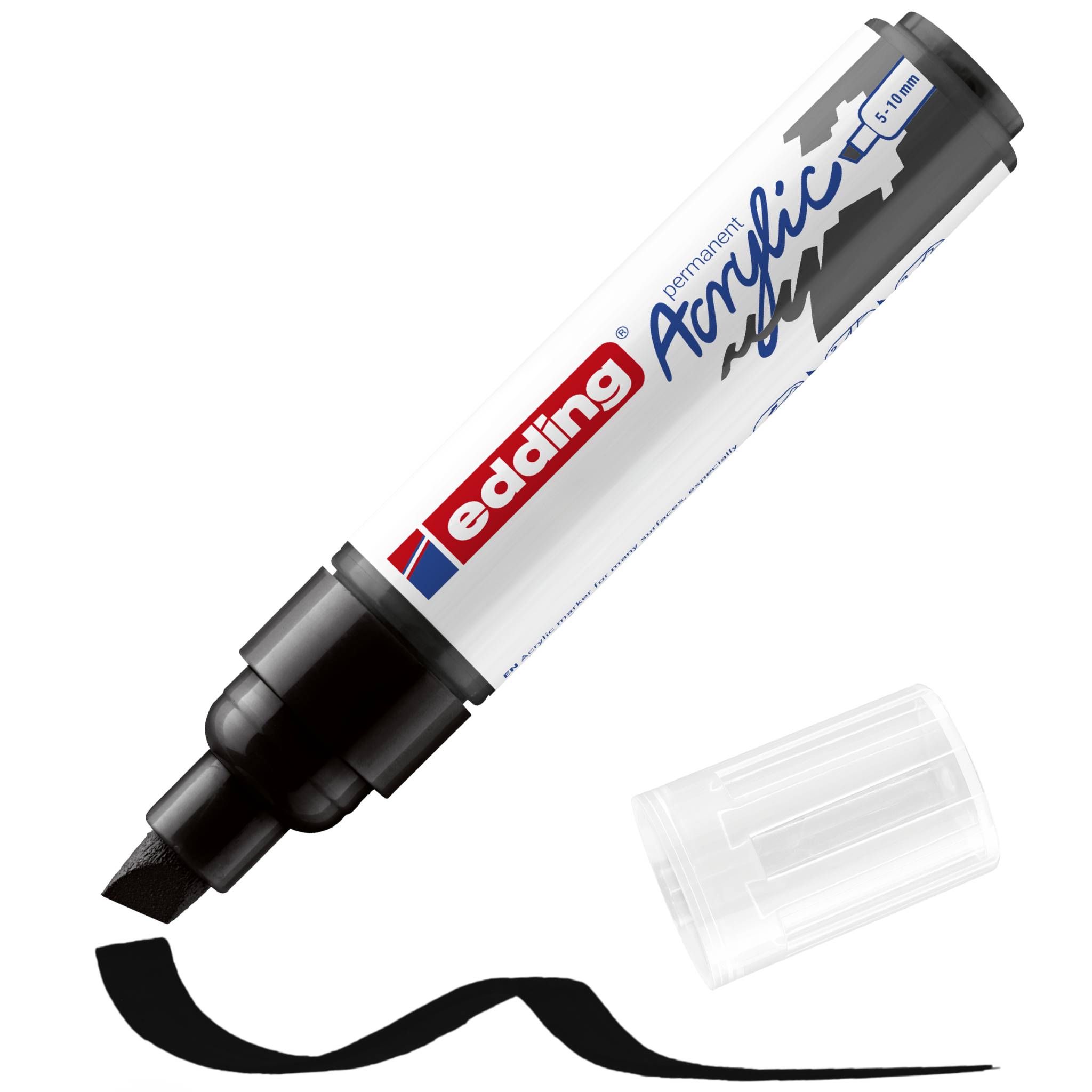 edding 5000 Acrylmarker breit schwarz-2
