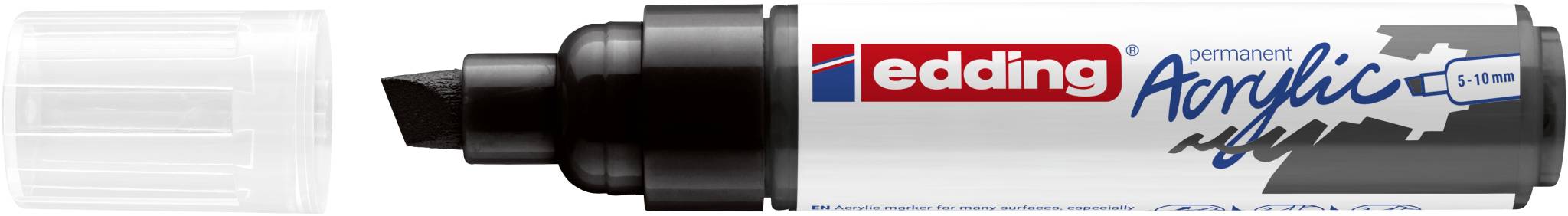 edding 5000 Acrylmarker breit schwarz-3