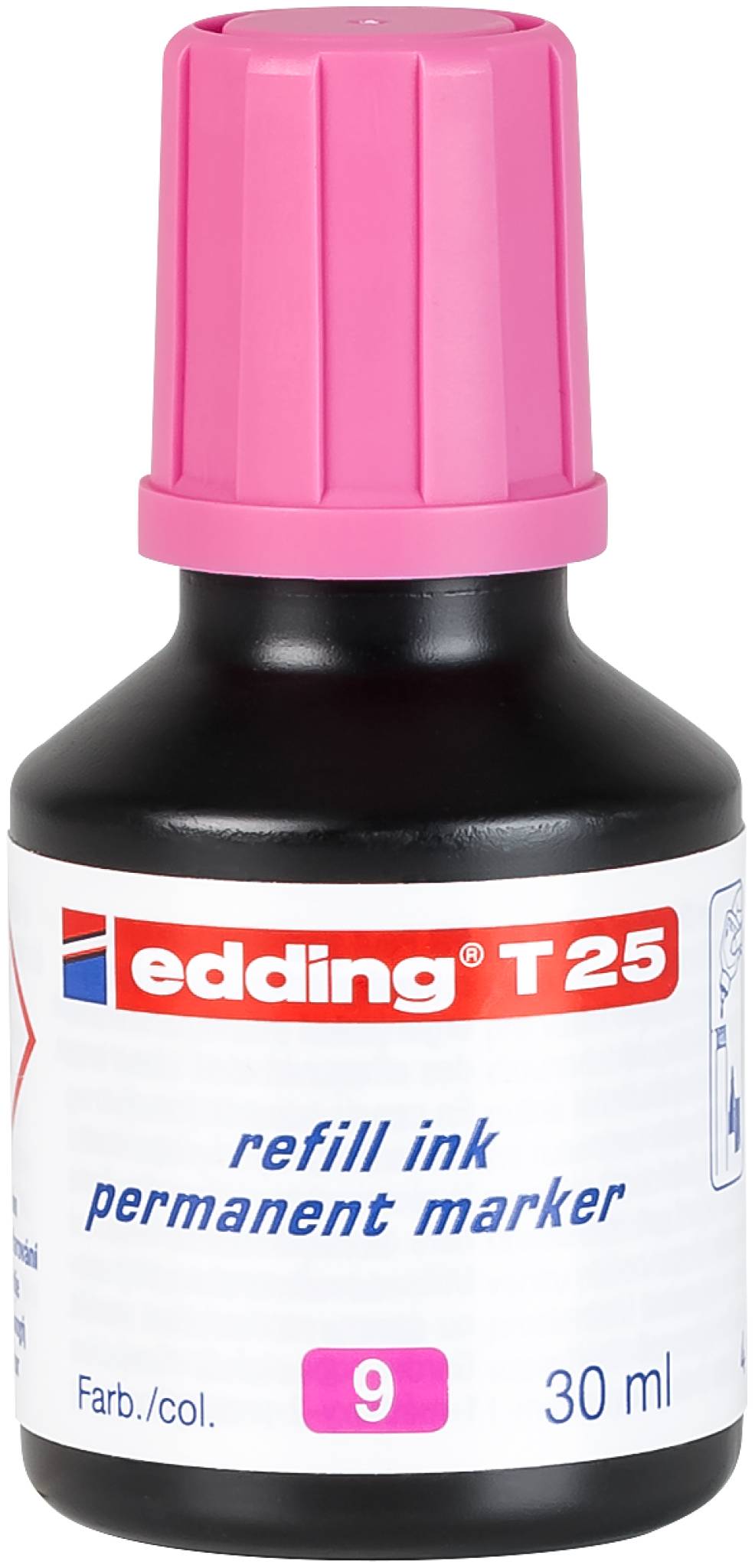 edding T 25 Nachfülltinte Permanentmarker rosa-0